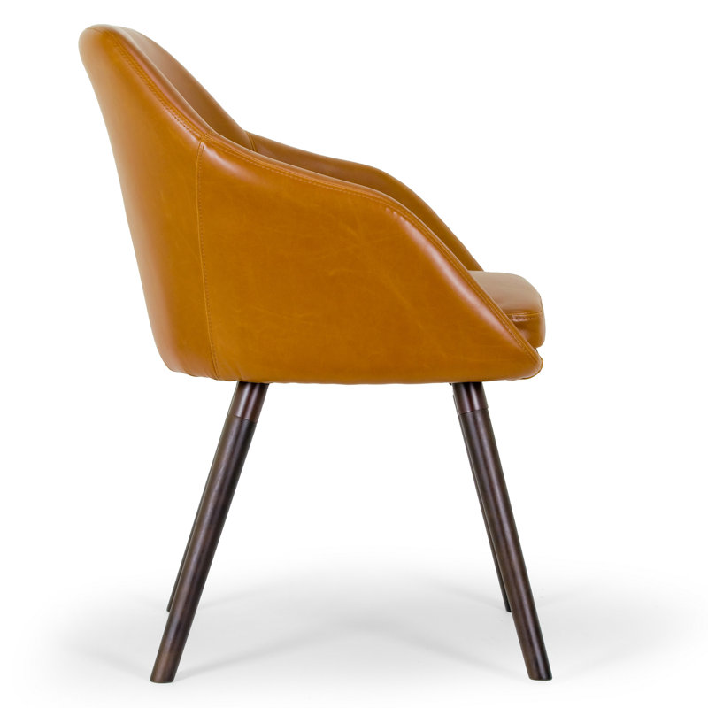 Foundstone™ Terri Arm Chair in Cappuccino Brown & Reviews Wayfair